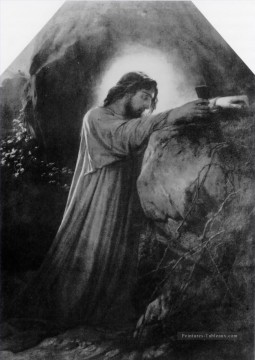  hippolyte peintre - Le Christ sur le Mont des Oliviers 1855 grandeur nature Hippolyte Delaroche